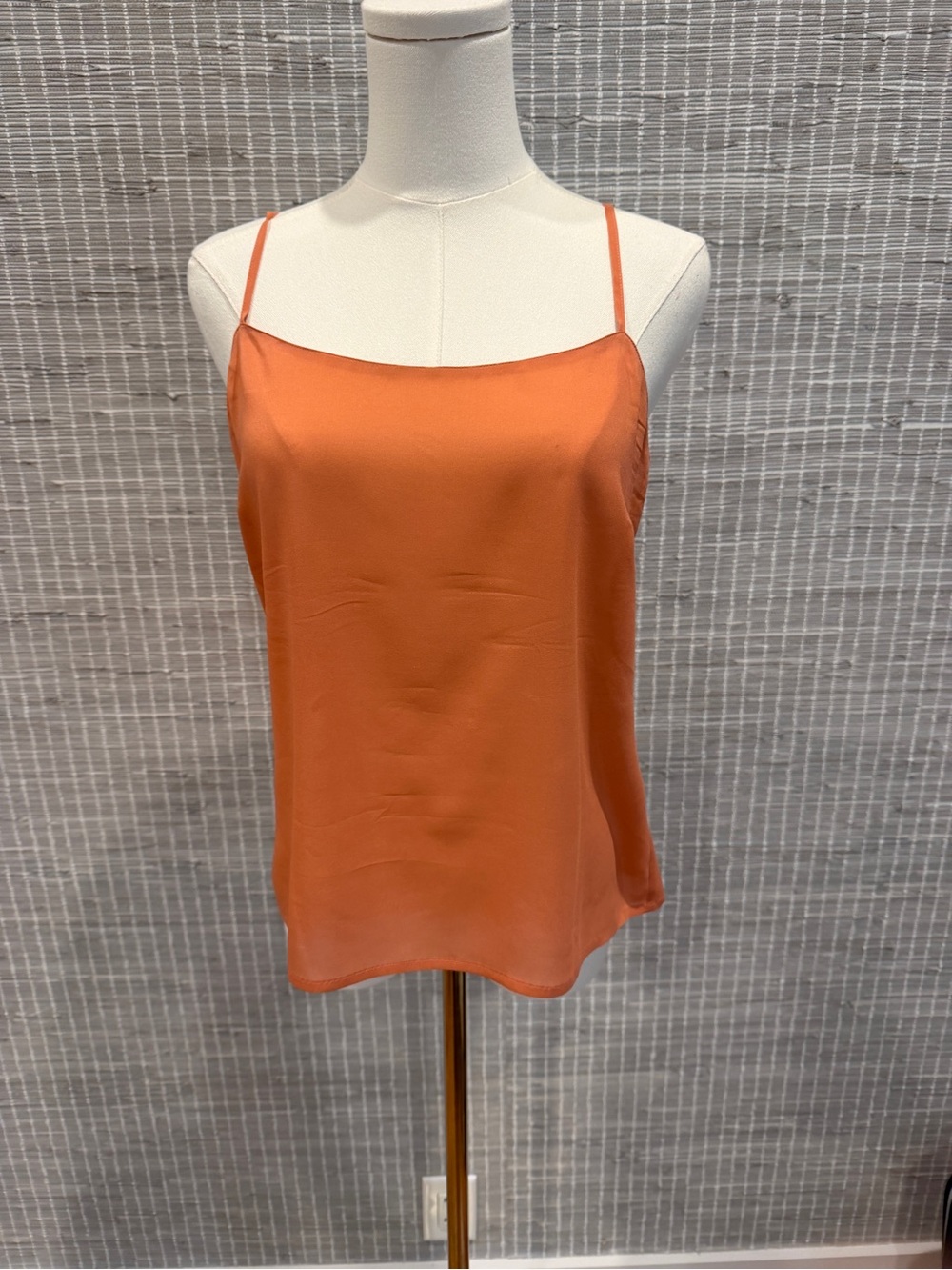 CHANEL Orange Silk Camisole